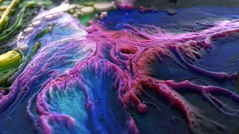 Illustration for article titled Gorgeous renders look like alien planets or Minecraft worlds
